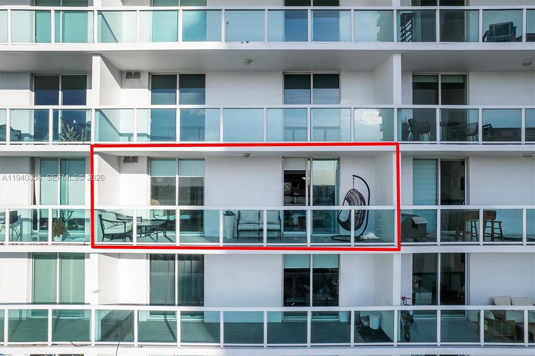 MAKE THIS BEAUTIFUL BALCONY YOUR OWN