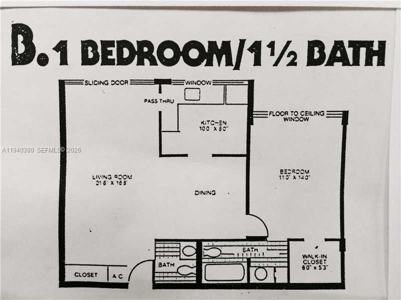 For Rent: $1,950 (1 beds, 1 baths, 767 Square Feet)