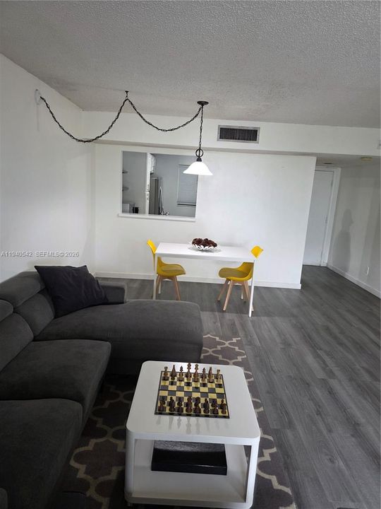 VIEW FROM SLIDING DOORS INTO THE UNIT