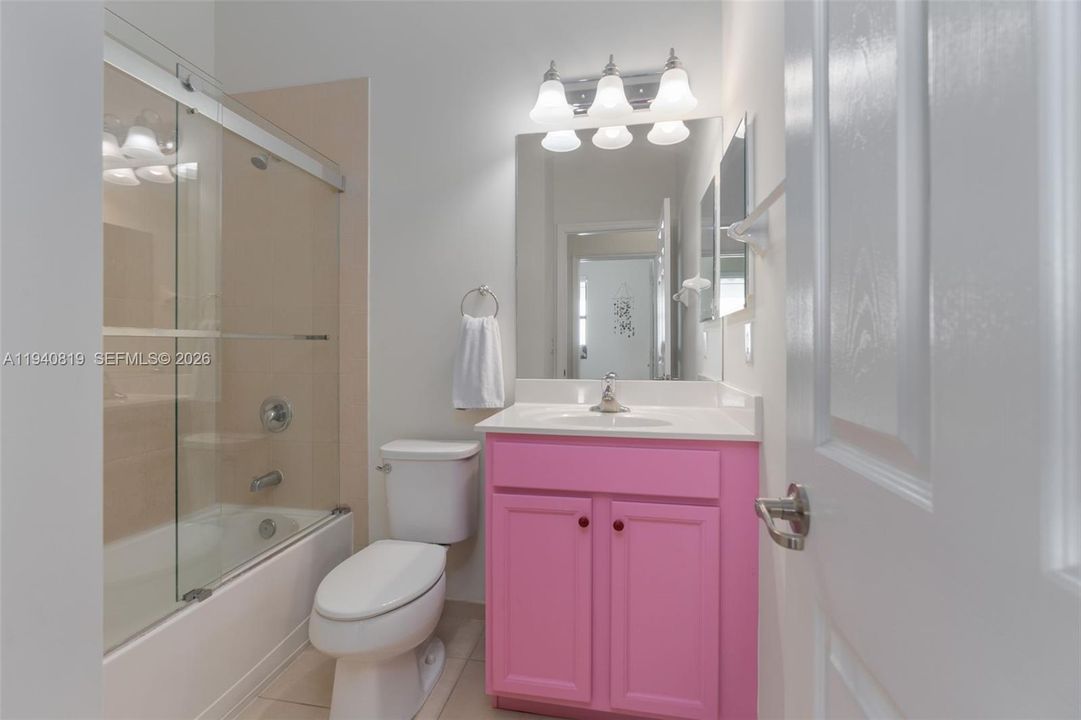 Bathroom #2 with combined tub & shower