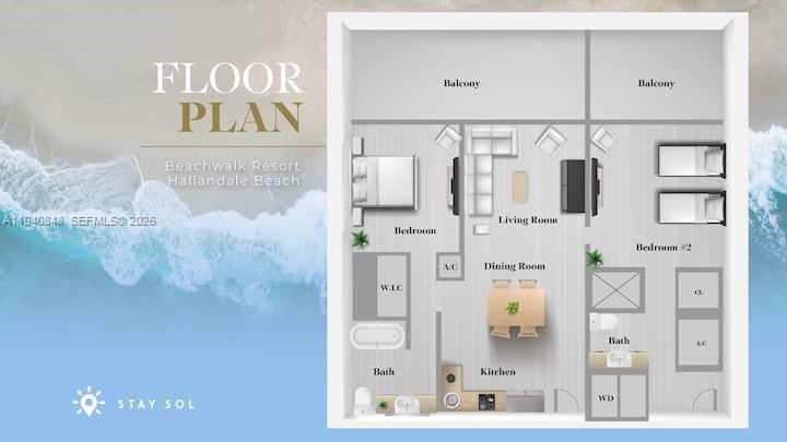 На продажу: $495,000 (2 спален, 2 ванн, 1028 Квадратных фут)