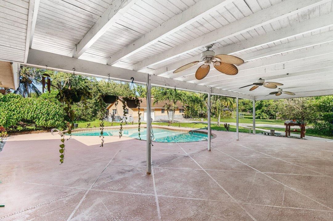 Covered patio