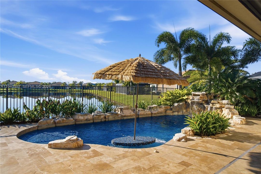 Resort pool area