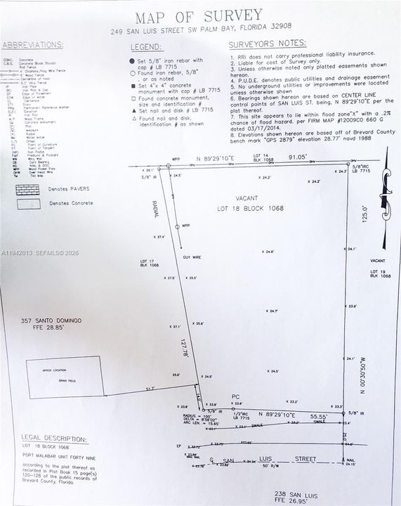 На продажу: $45,000 (0.24 acres)