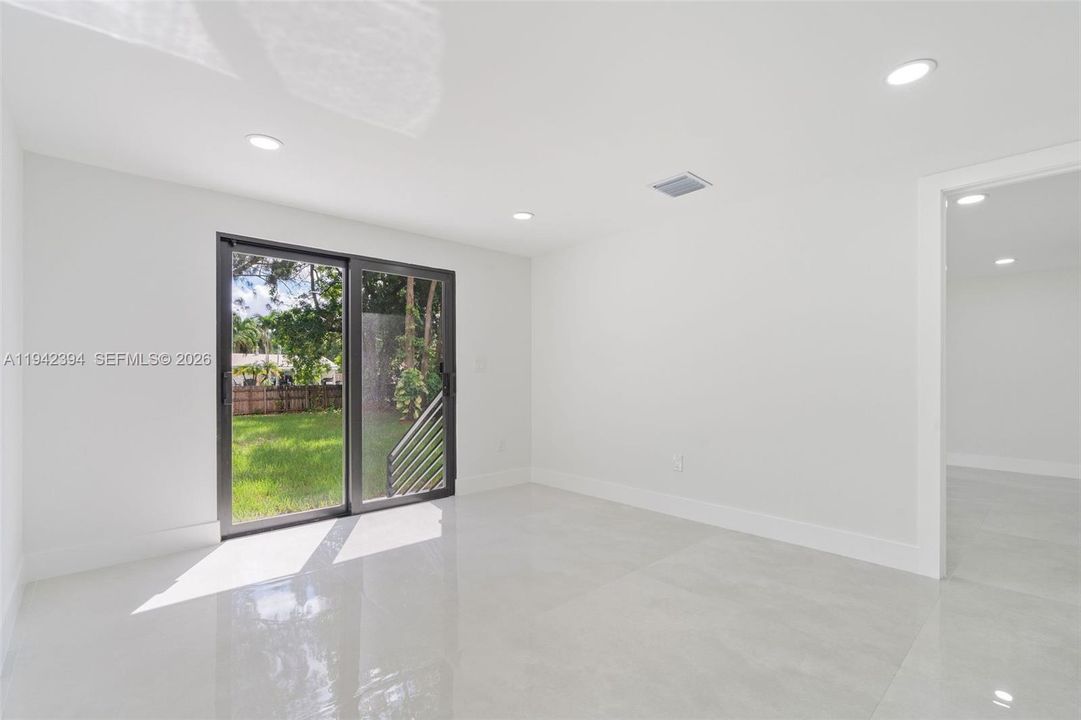 Rear Exit to yard