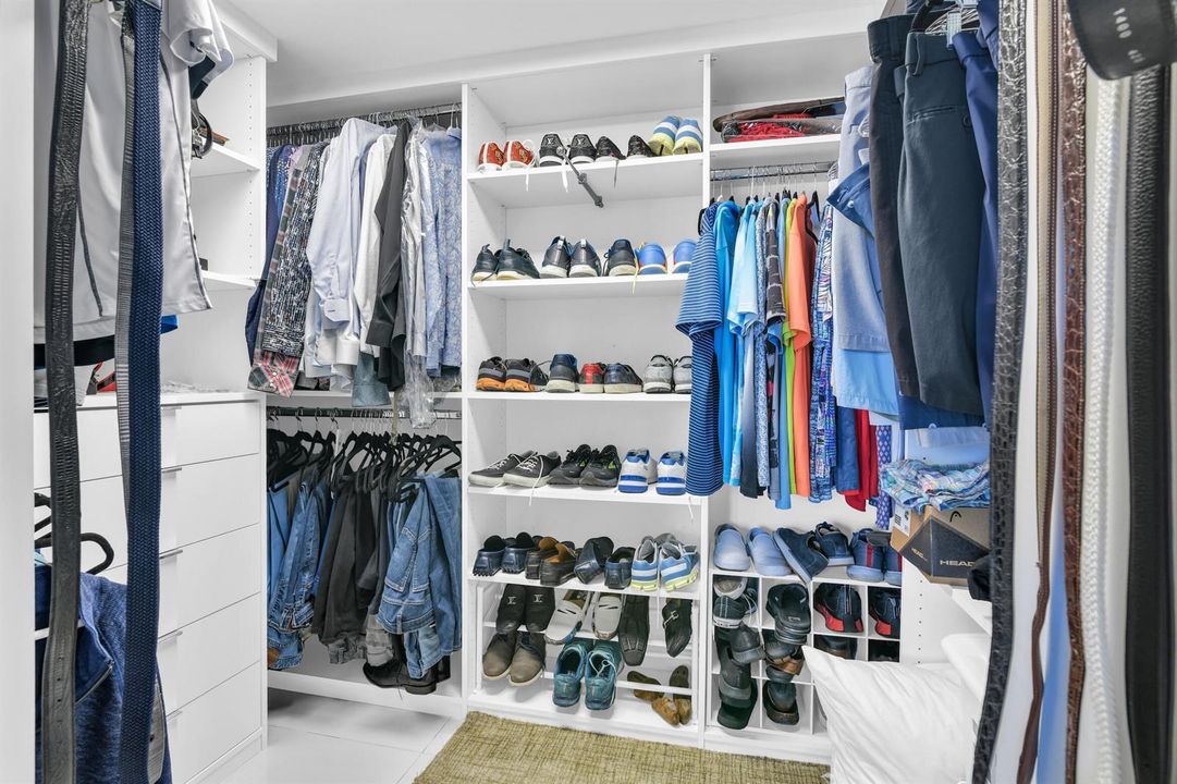 Primary closet
