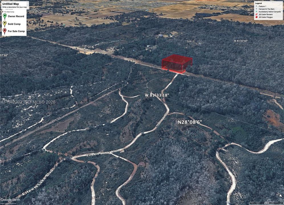На продажу: $29,000 (2.50 acres)