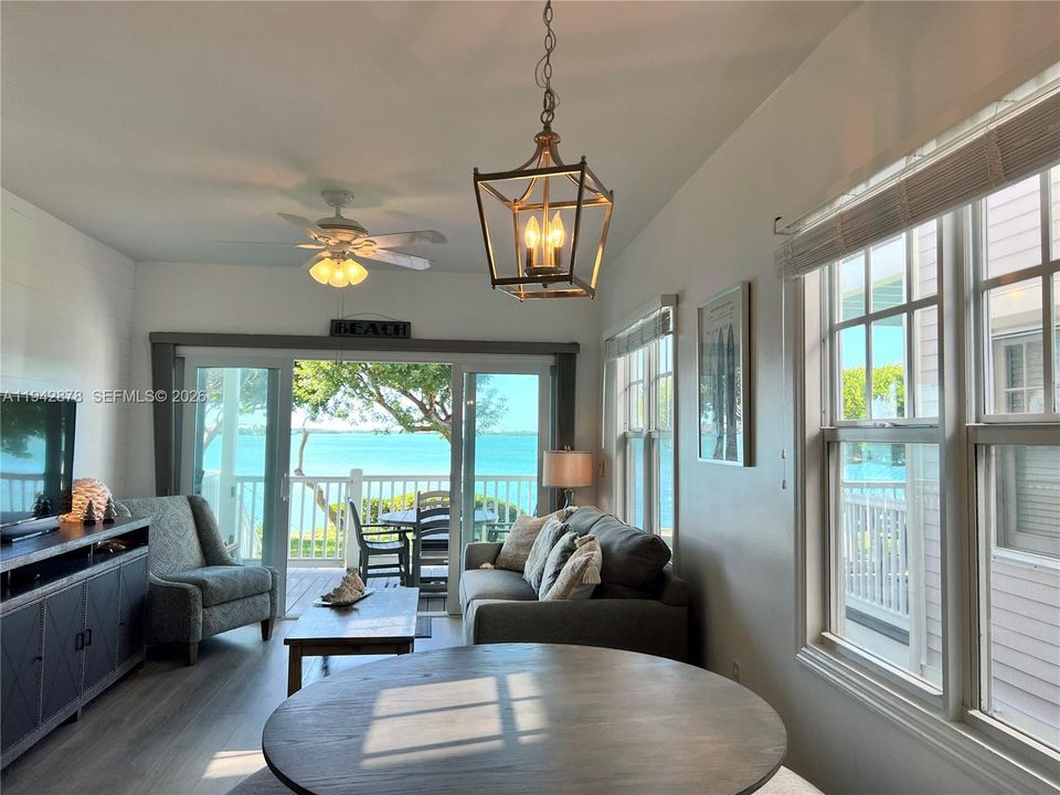Living Area with full water views