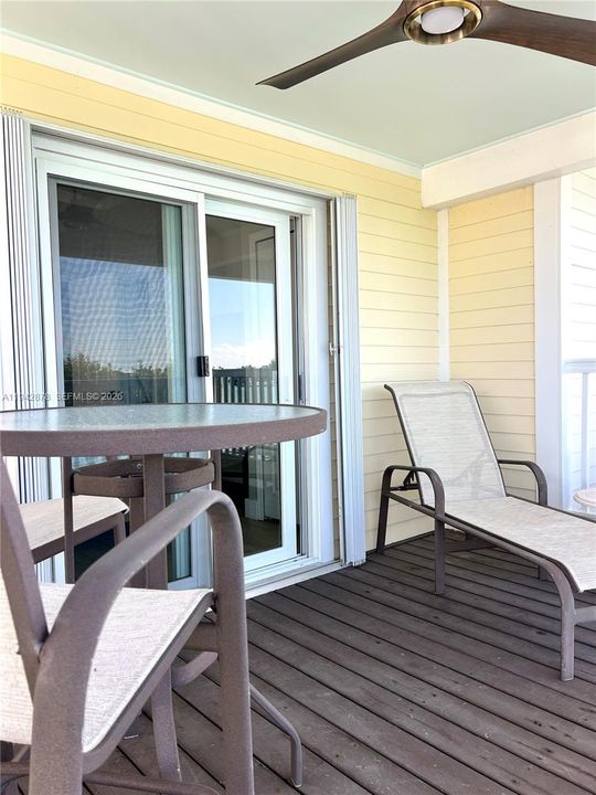 Upsairs waterfront porch