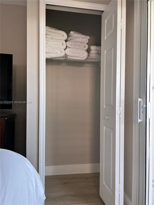 One of three closets