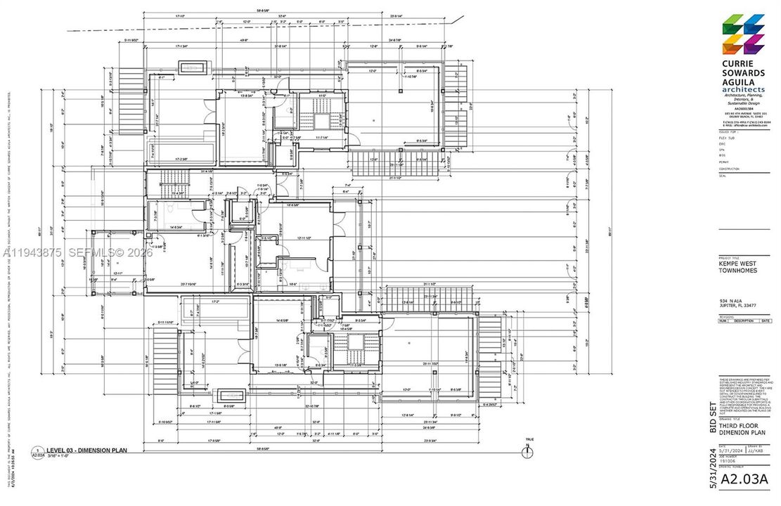 Townhouse Plans - 3rd Floor