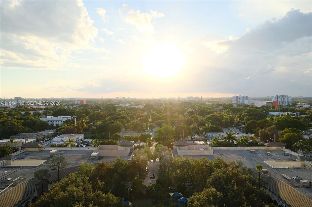 A view from the balcony
