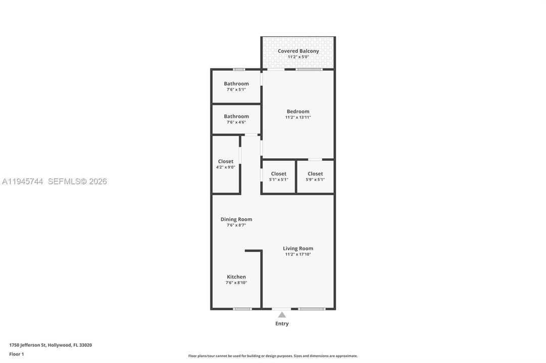 На продажу: $134,900 (1 спален, 1 ванн, 786 Квадратных фут)