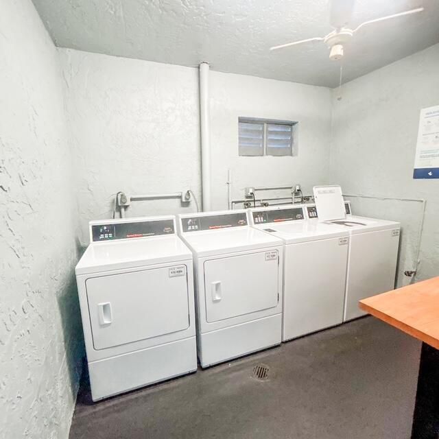 laundry area in the same floor