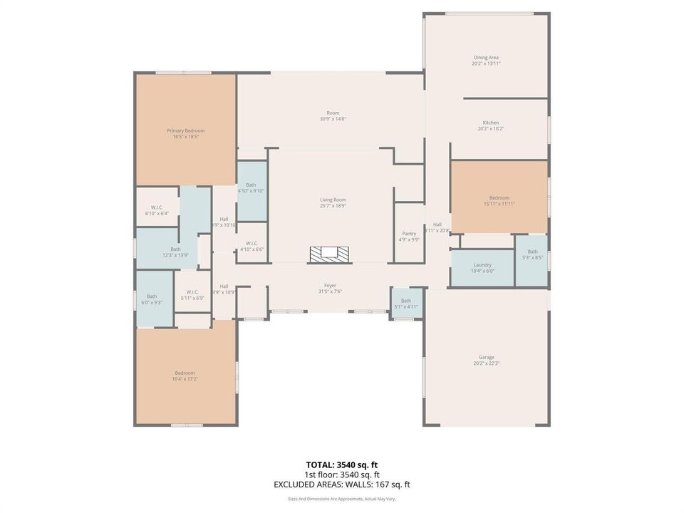 With dimensions all floors
