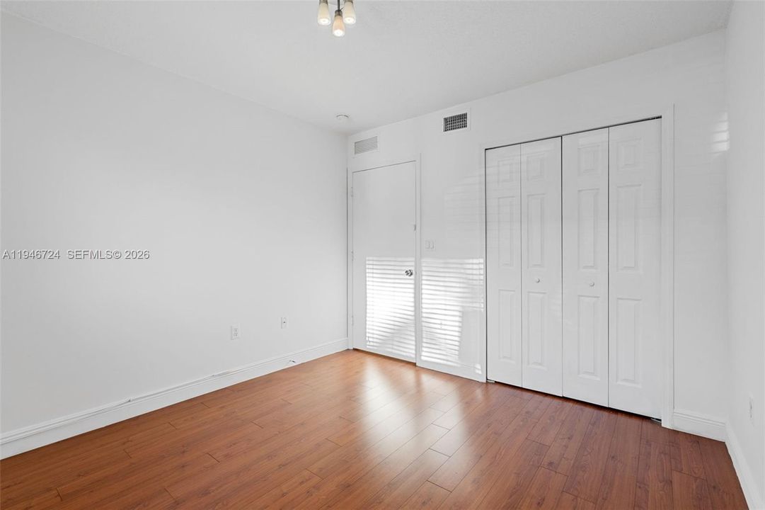 Guestroom facing away from window