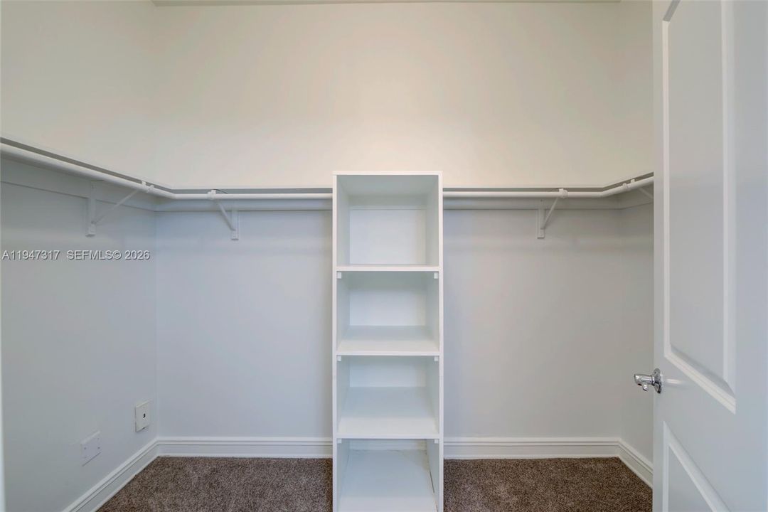 Large walk in closet