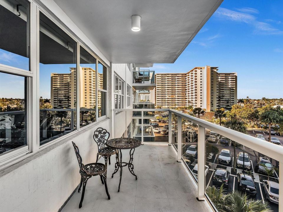 HUGE balcony