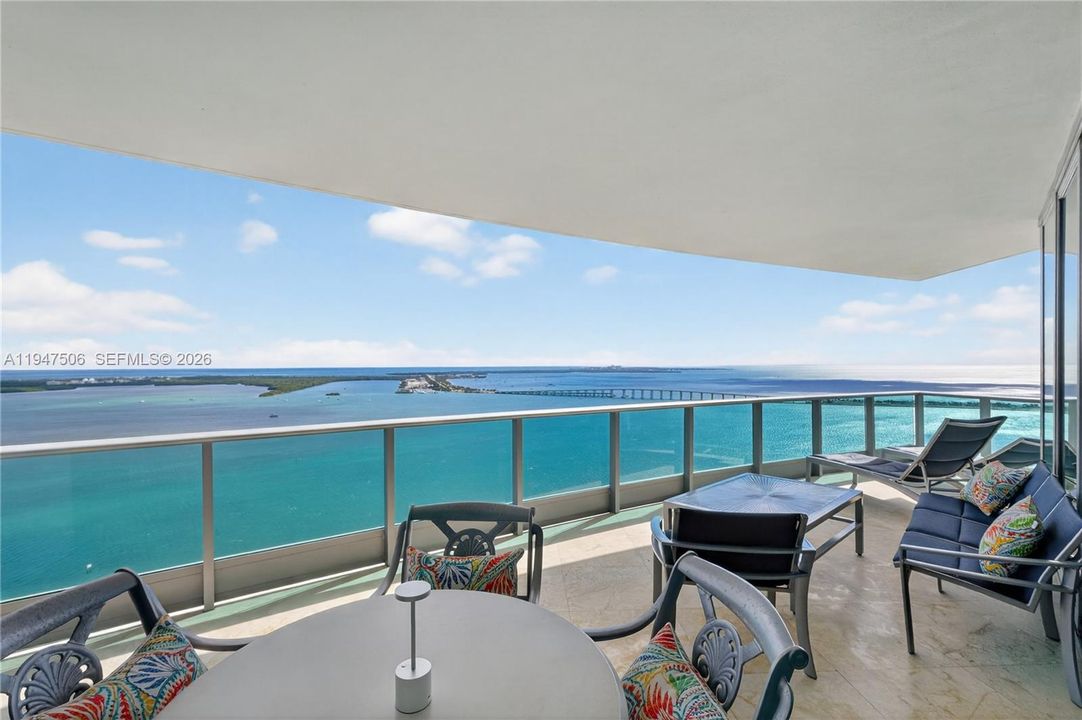 Gorgeous views from living room balcony