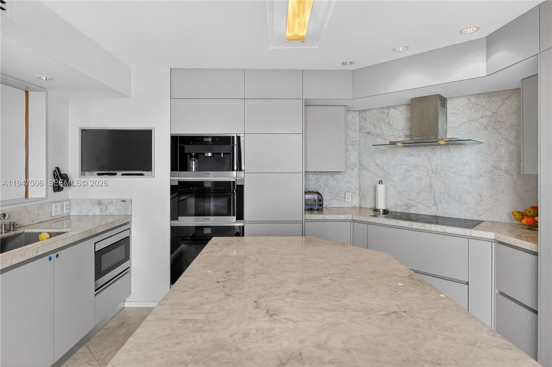 Miele appliances throughout