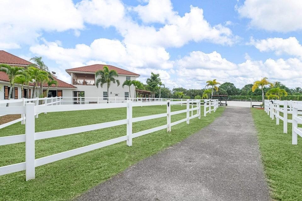 Paddocks & walkway to arena