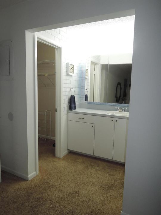 Vanity area -walk-in closet