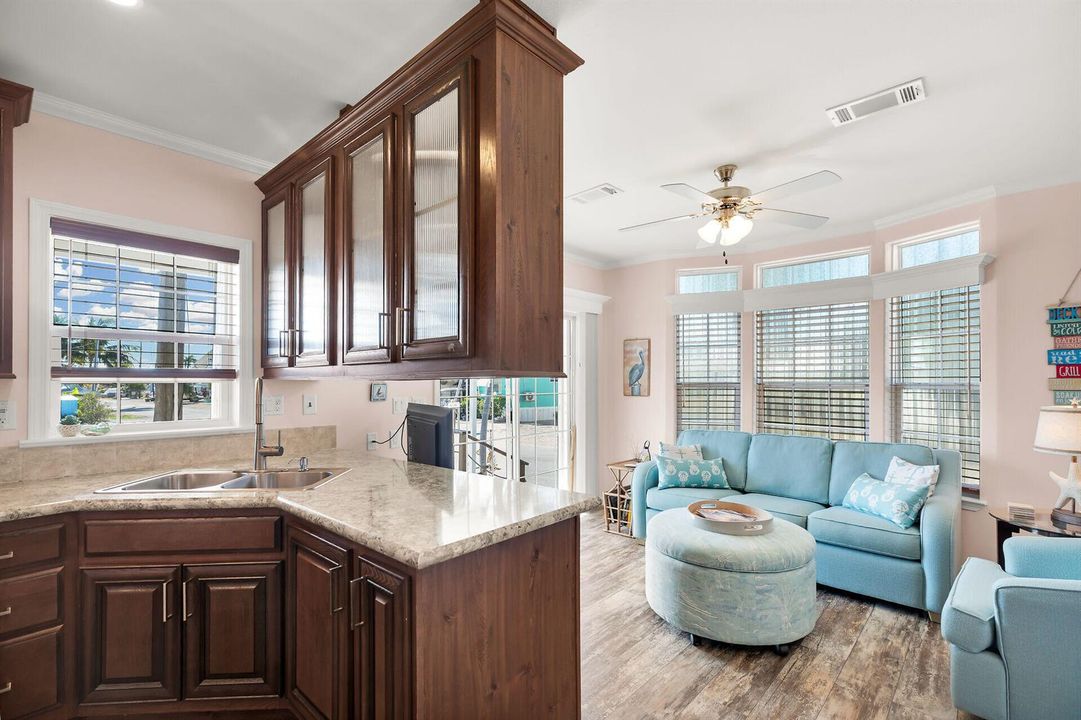 Pass through kitchen