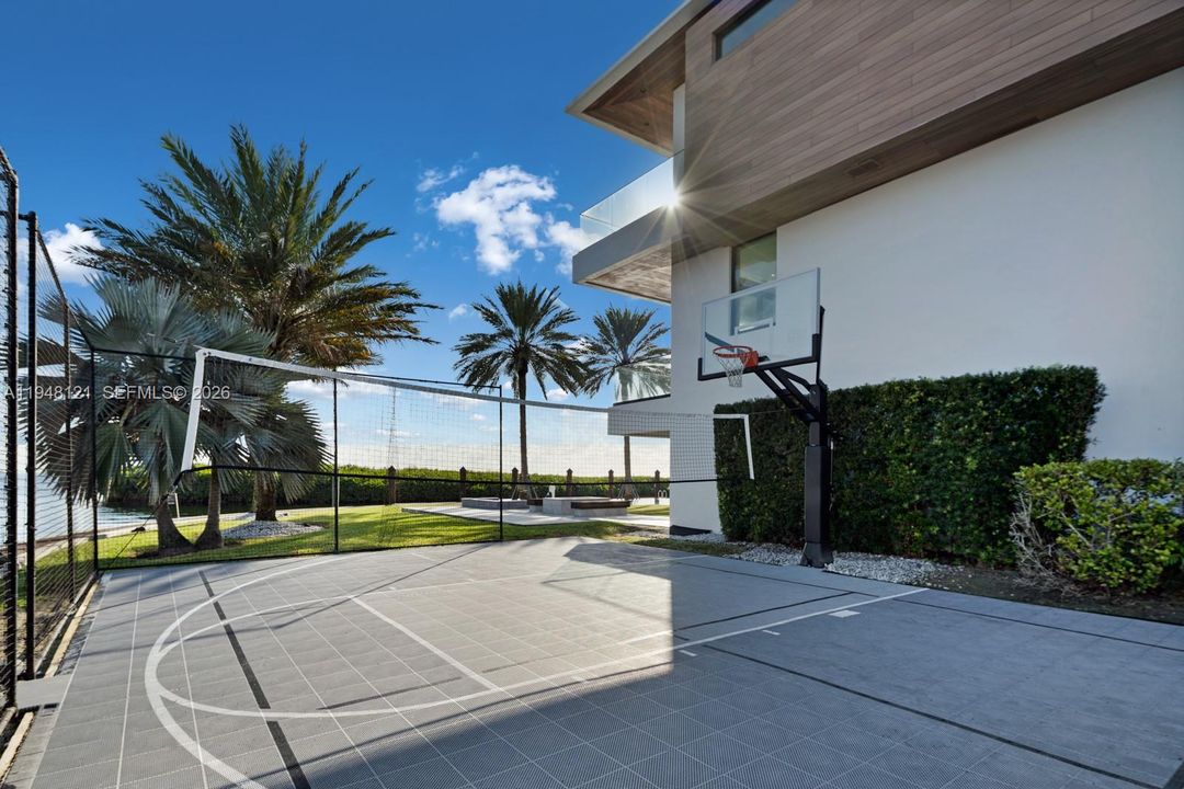 sports court, basketball or volleyball