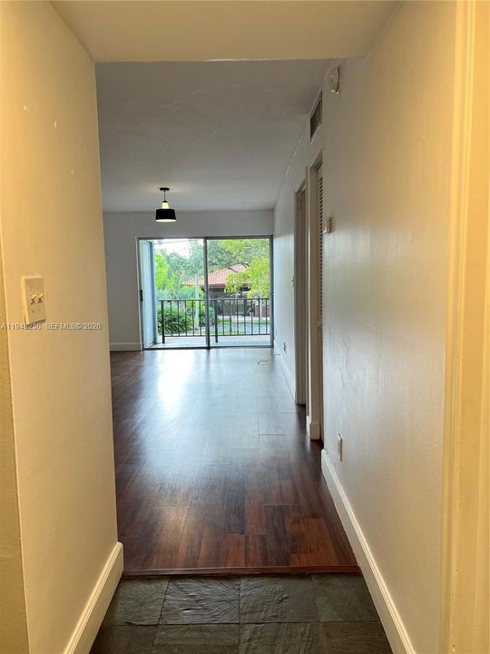 View from front door looking in