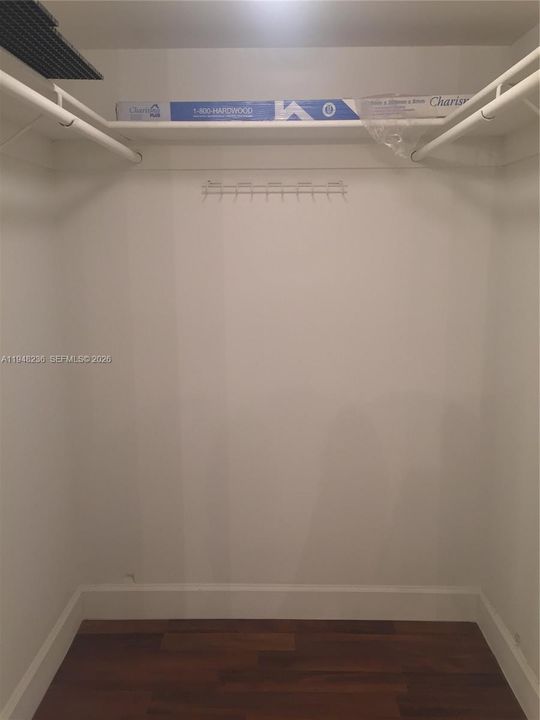 Master walk-in closet