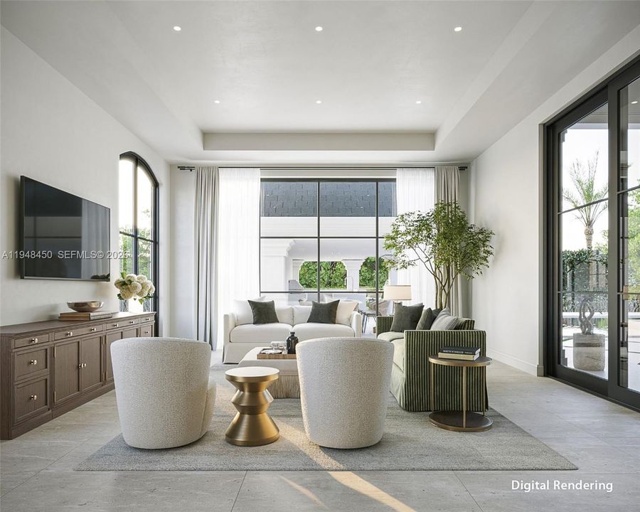Family Room Rendering