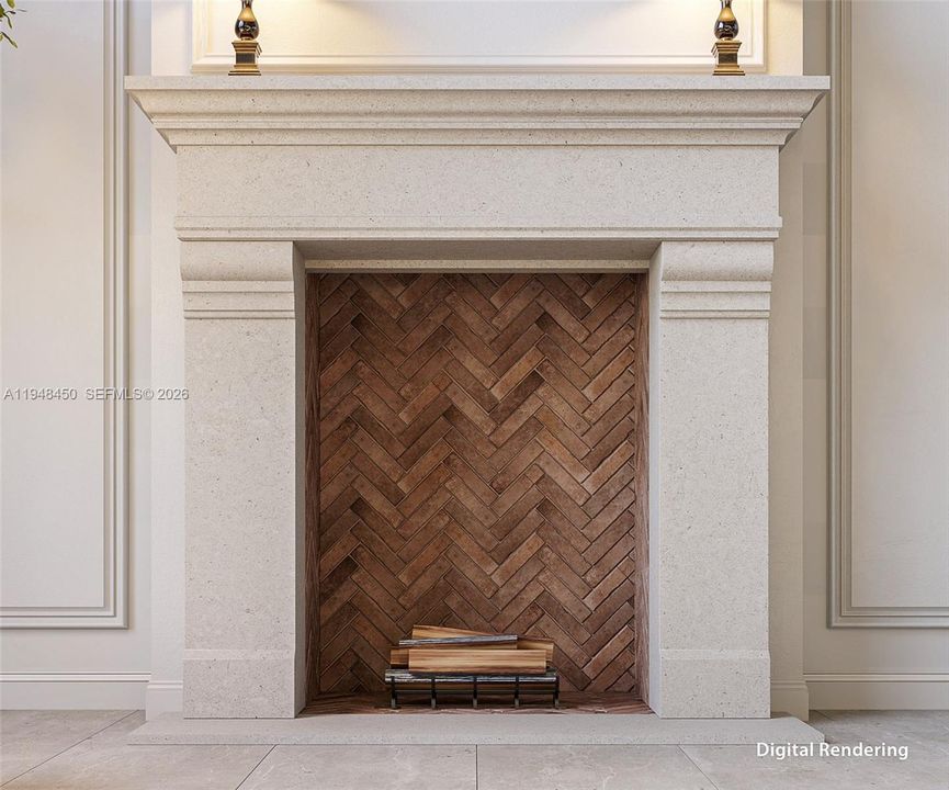 Fire Place Rendering