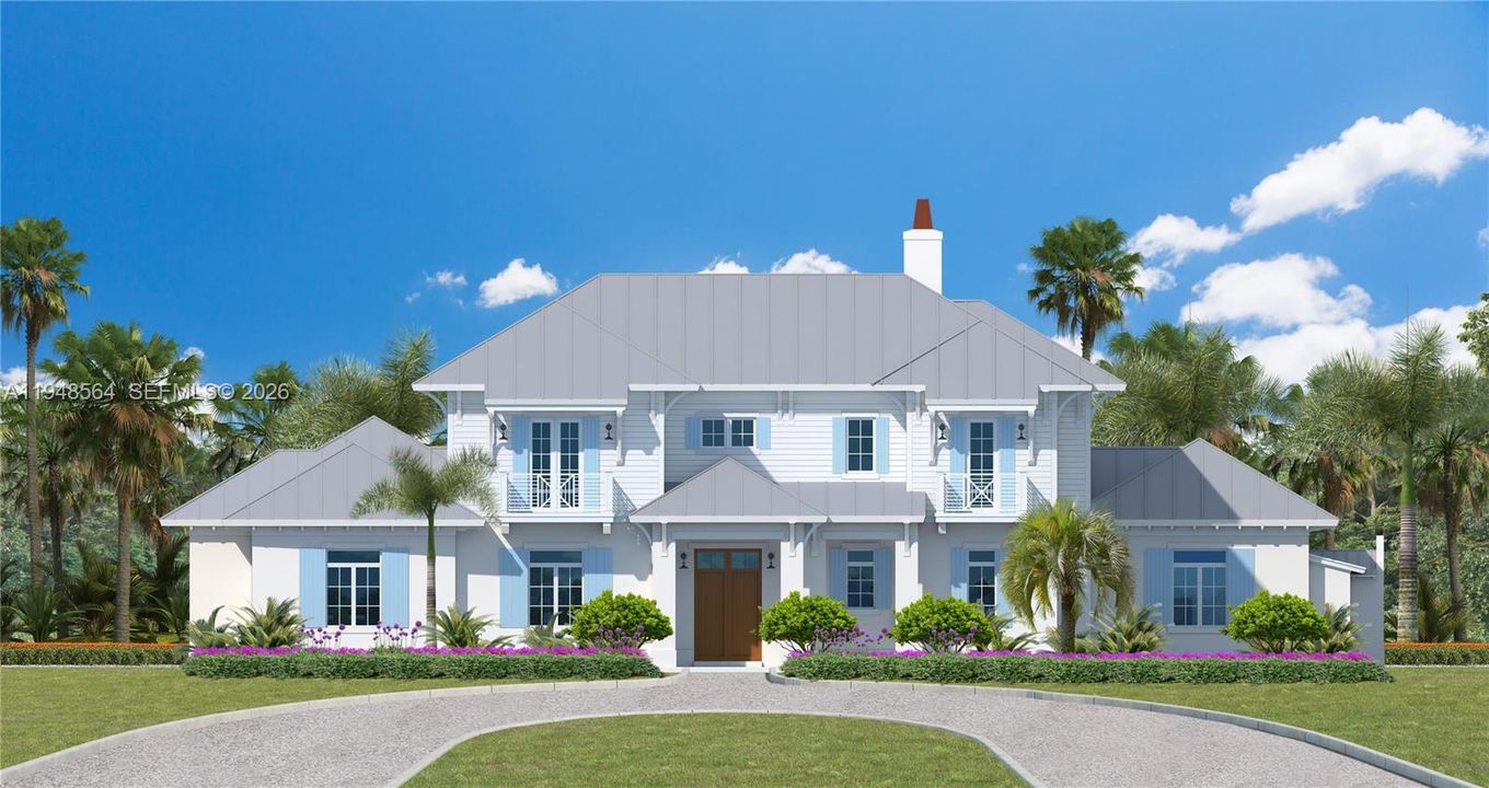 Conceptual Rendering – Example of Proposed Residence (Architectural Plans Available)
