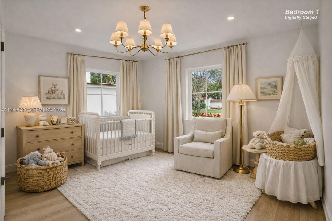 Virtually Staged Front En-Suite Bedroom