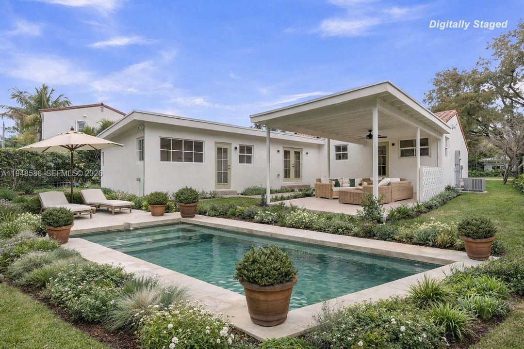Virtually Staged Pool & Outdoor Living