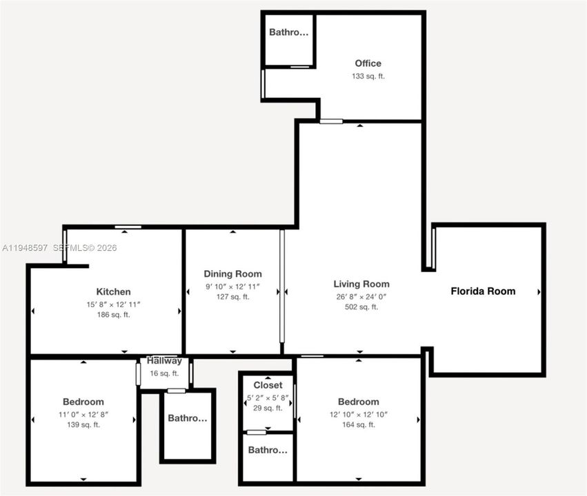 На продажу: $240,000 (3 спален, 2 ванн, 1741 Квадратных фут)