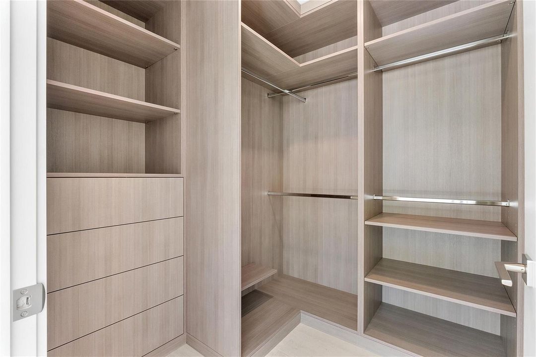Primary closet
