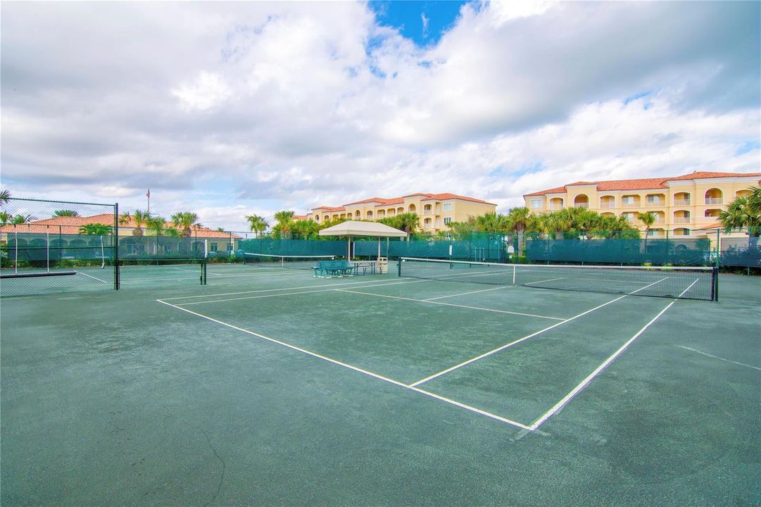 Two clay tennis courts