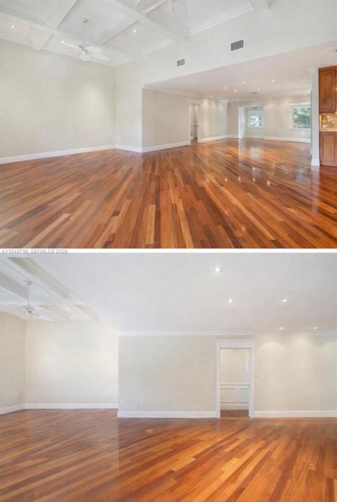 Family Room and Entrance to bedrooms