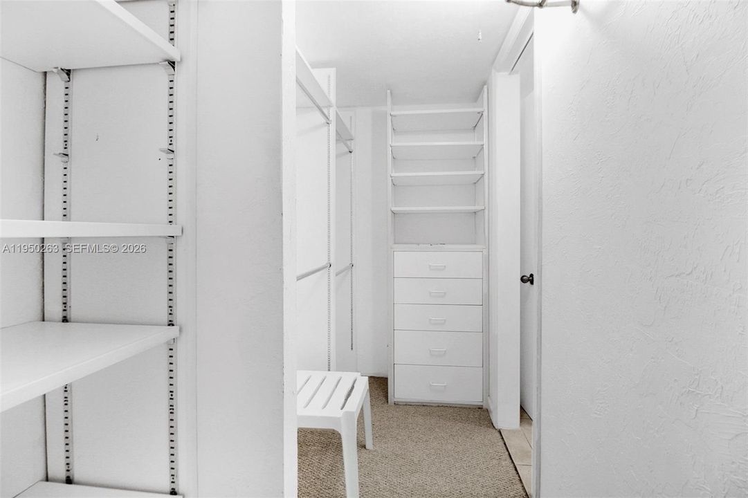 Primary bedroom closet