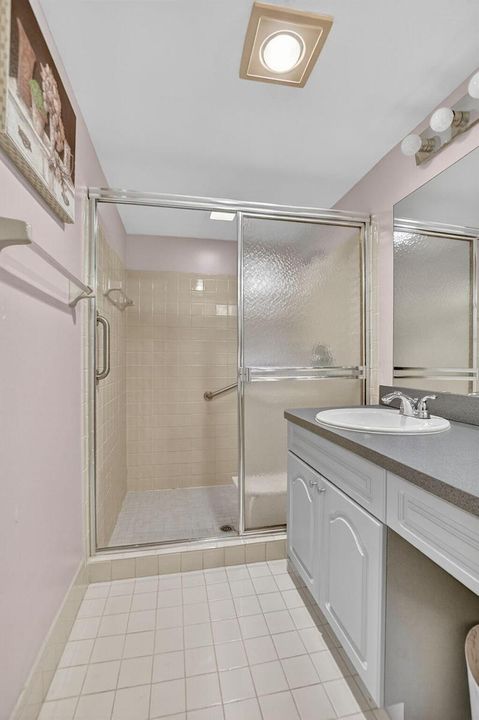 Master shower