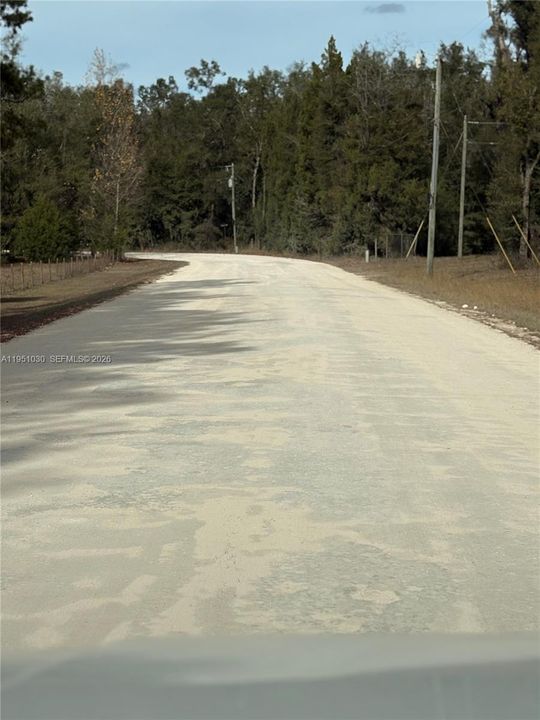 The road maintained by property owners
