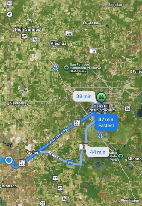 Enjoy college football at Gator games just a short drive to the swamp!