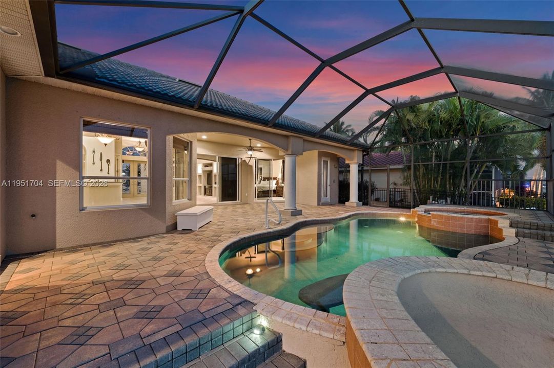 Beautiful pool setting