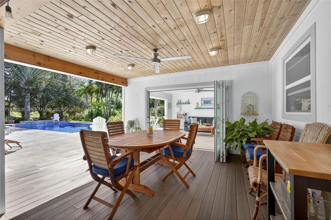 Plenty of covered outdoor entertaining space