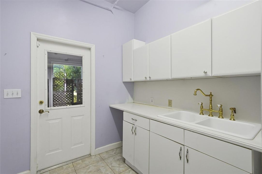 Laundry room off the kitchen