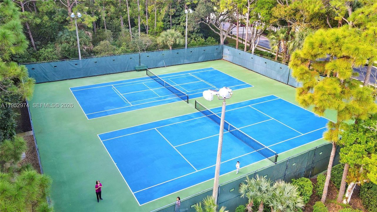 Community tennis courts