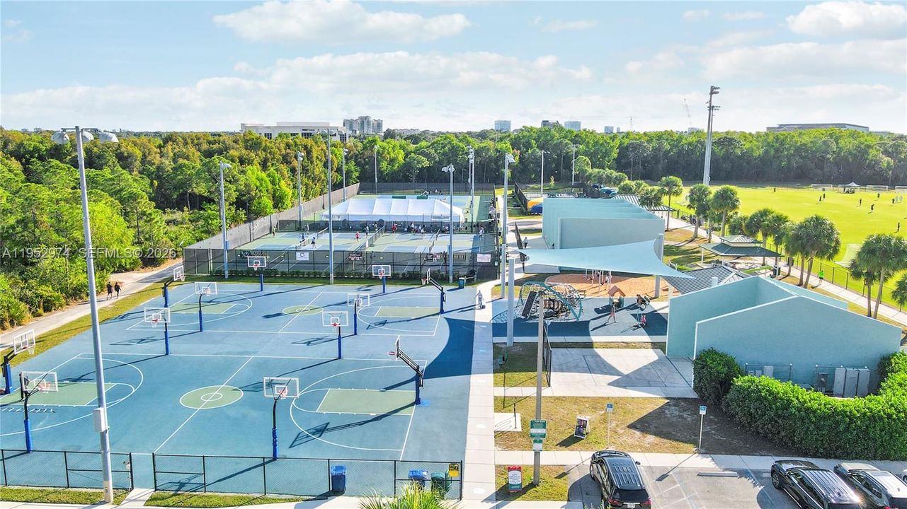Pickleball and squash courts
