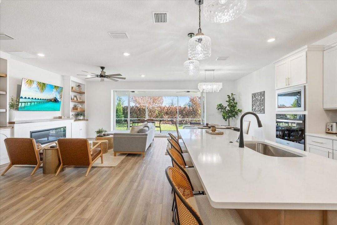 First Floor w/ Open Sliders View