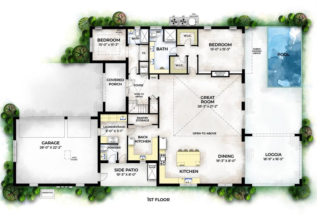 1st Floor Rendering